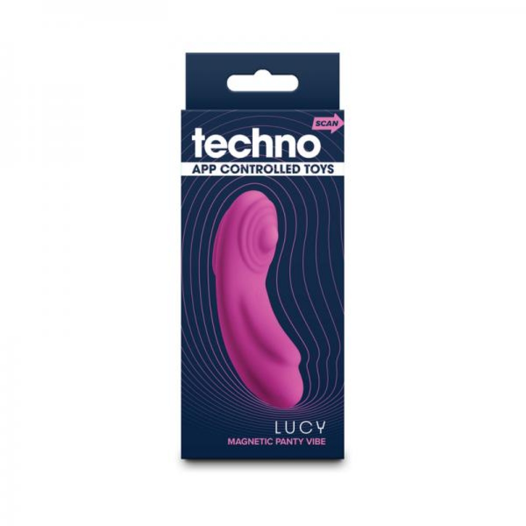 Techno Lucy App-Controlled Panty Vibe with Magnet - Magenta