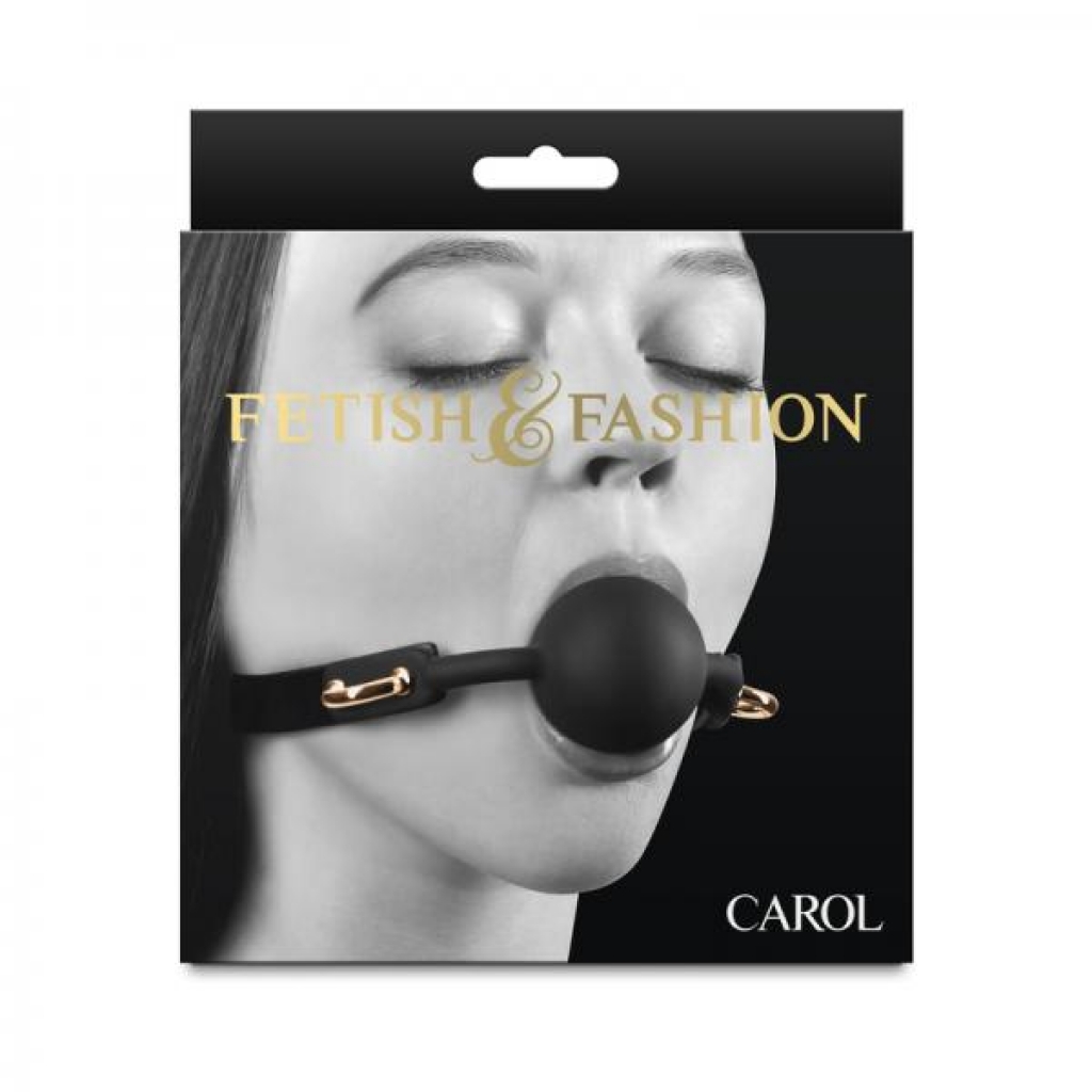 Fetish & Fashion Carol Ball Gag Black - Ball Gags