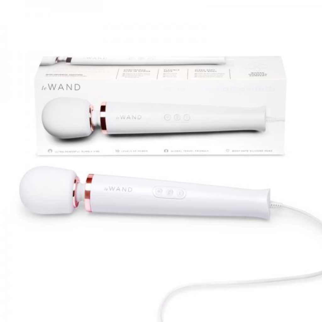 Le Wand Plug-in Vibrating Massager - White