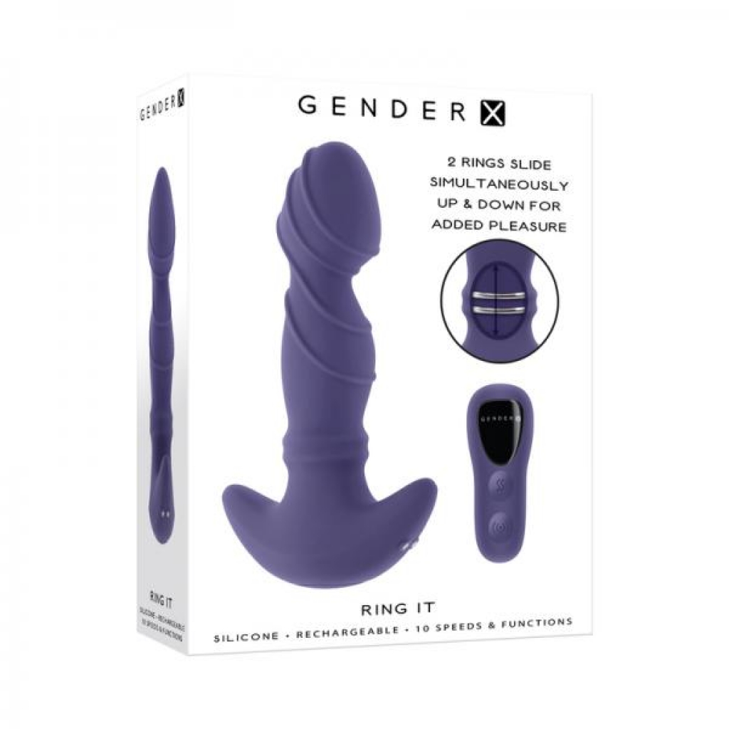 Gender X Ring It Purple Vibrator