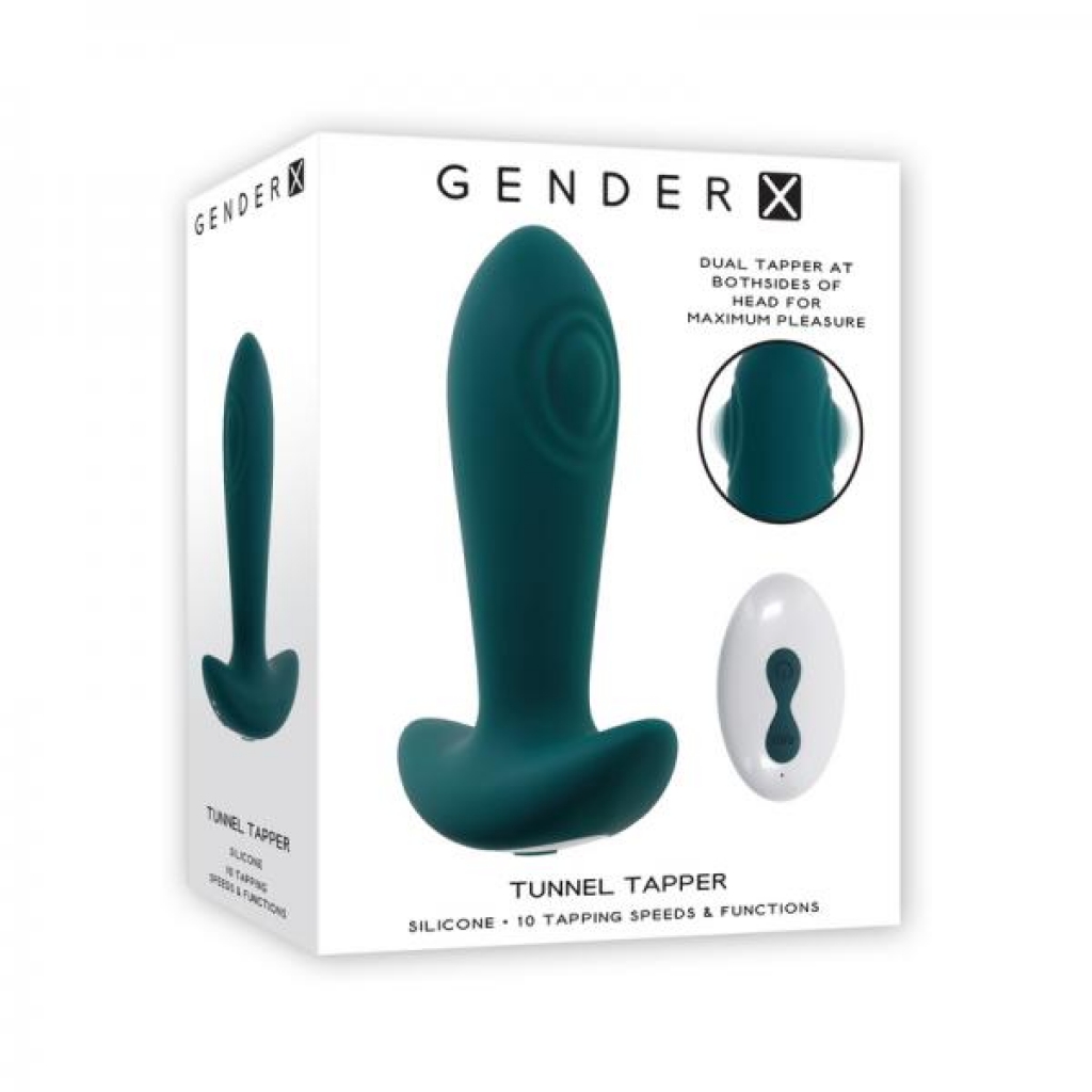 Gender X Tunnel Tapper - Rechargeable Vibrating Anal Plug with Remote