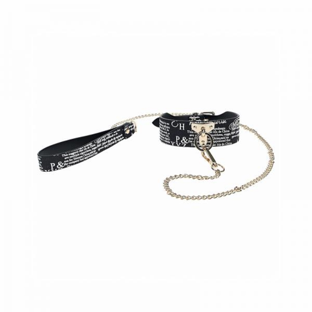 Ouch! NY Collection Collar with Leash: Style and Control