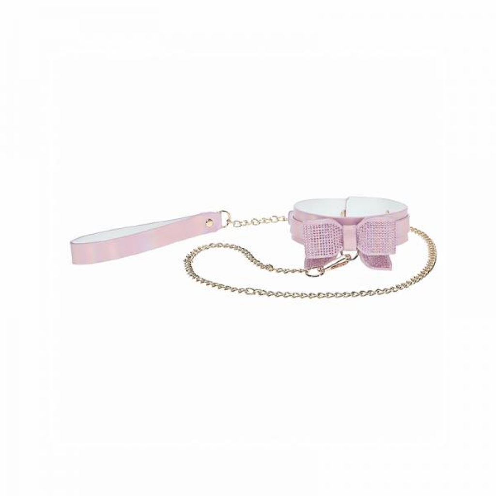 Ouch! Paris Collection Pink Collar with Leash