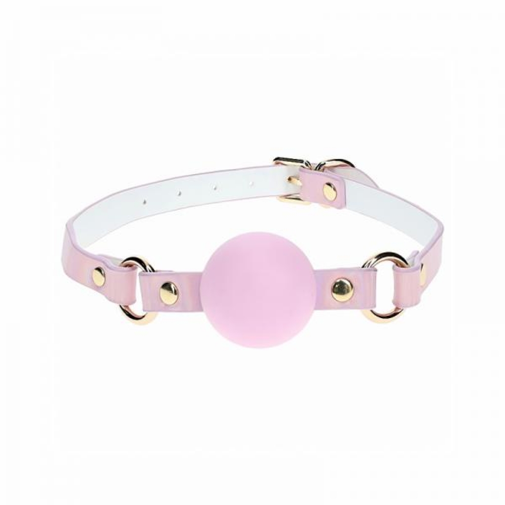 Ouch! Paris Collection Pink Silicone Ball Gag for Felicity