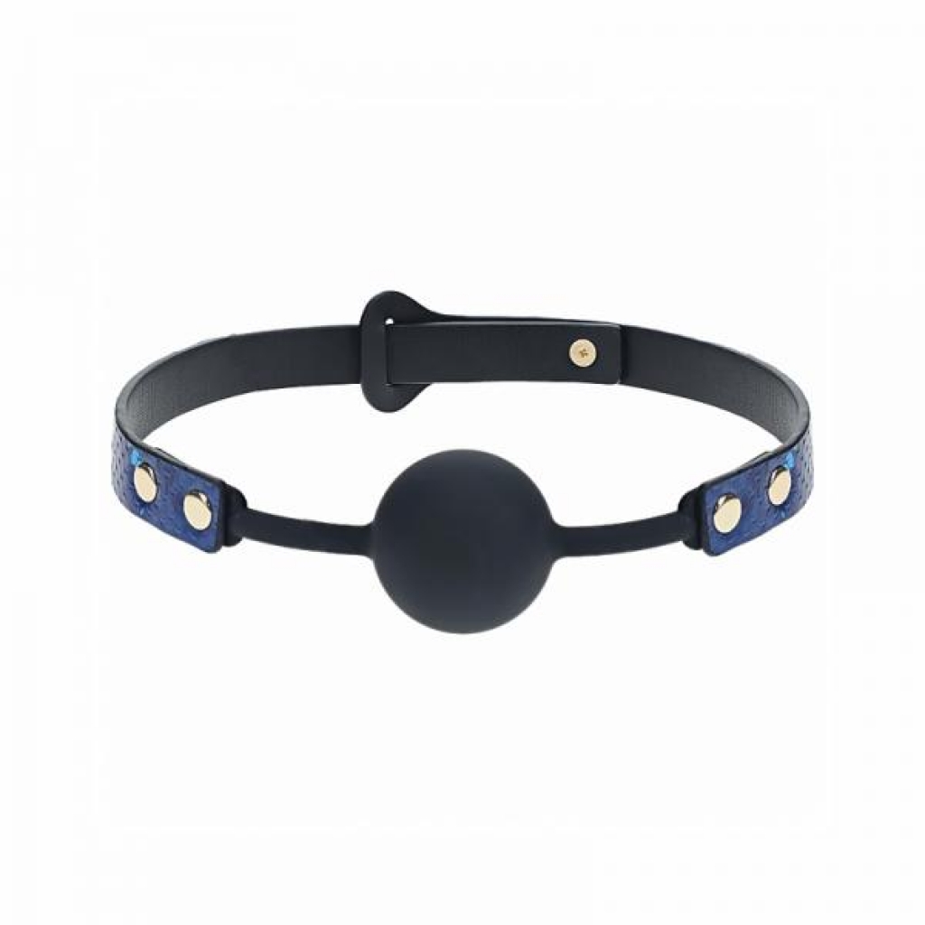 Ouch! Florence Collection Silicone Ball Gag - Blue