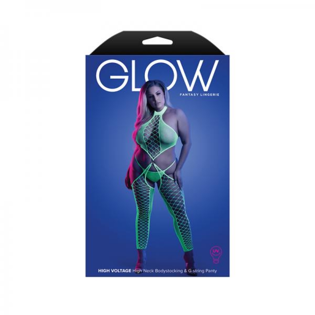 Fantasy Lingerie UV Reactive Bodystocking - Celebrate Your Curves