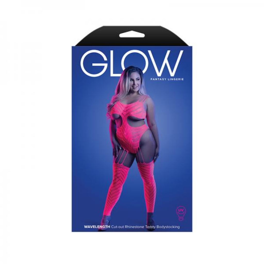 Fantasy Lingerie Glow Wavelength Bodystocking - Queen Size