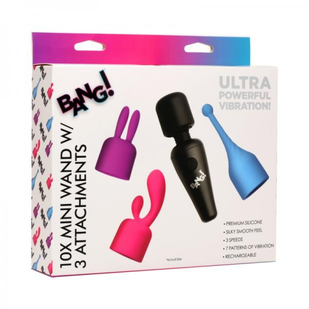 Bang! 10x Mini Wand with 3 Attachments