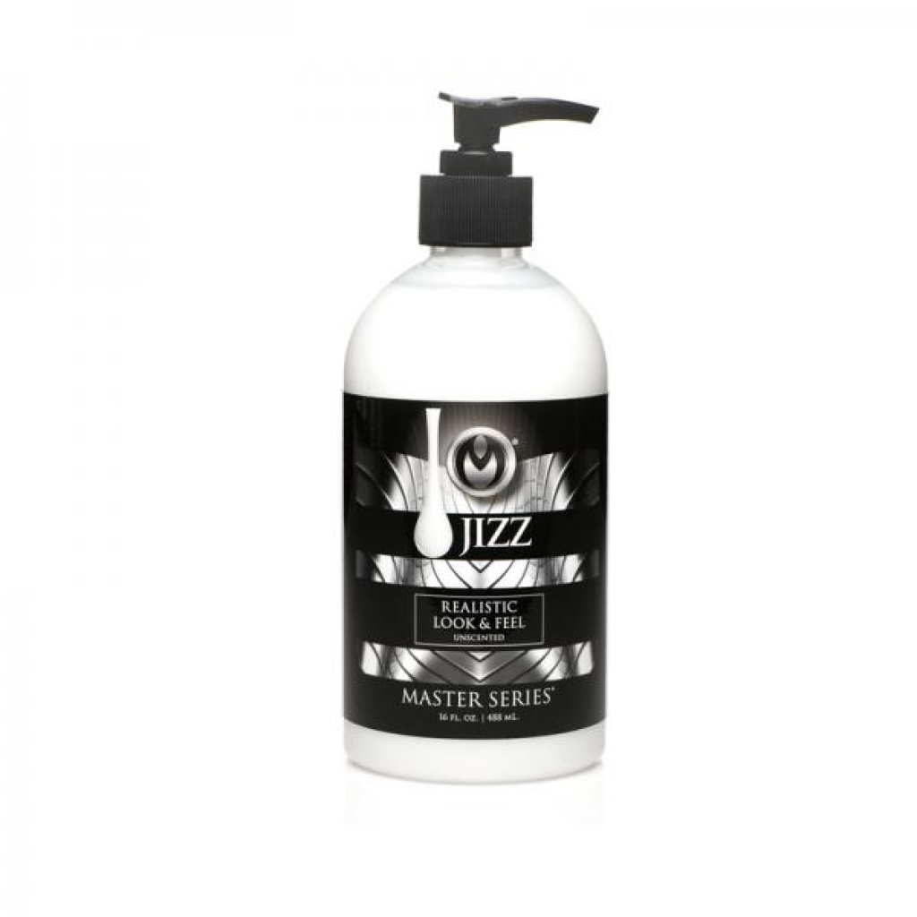 Master Series Unscented Water-Based Jizz Lubricant: 16 Oz