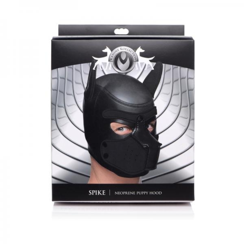 Master Series Spike Neoprene Puppy Hood - Black