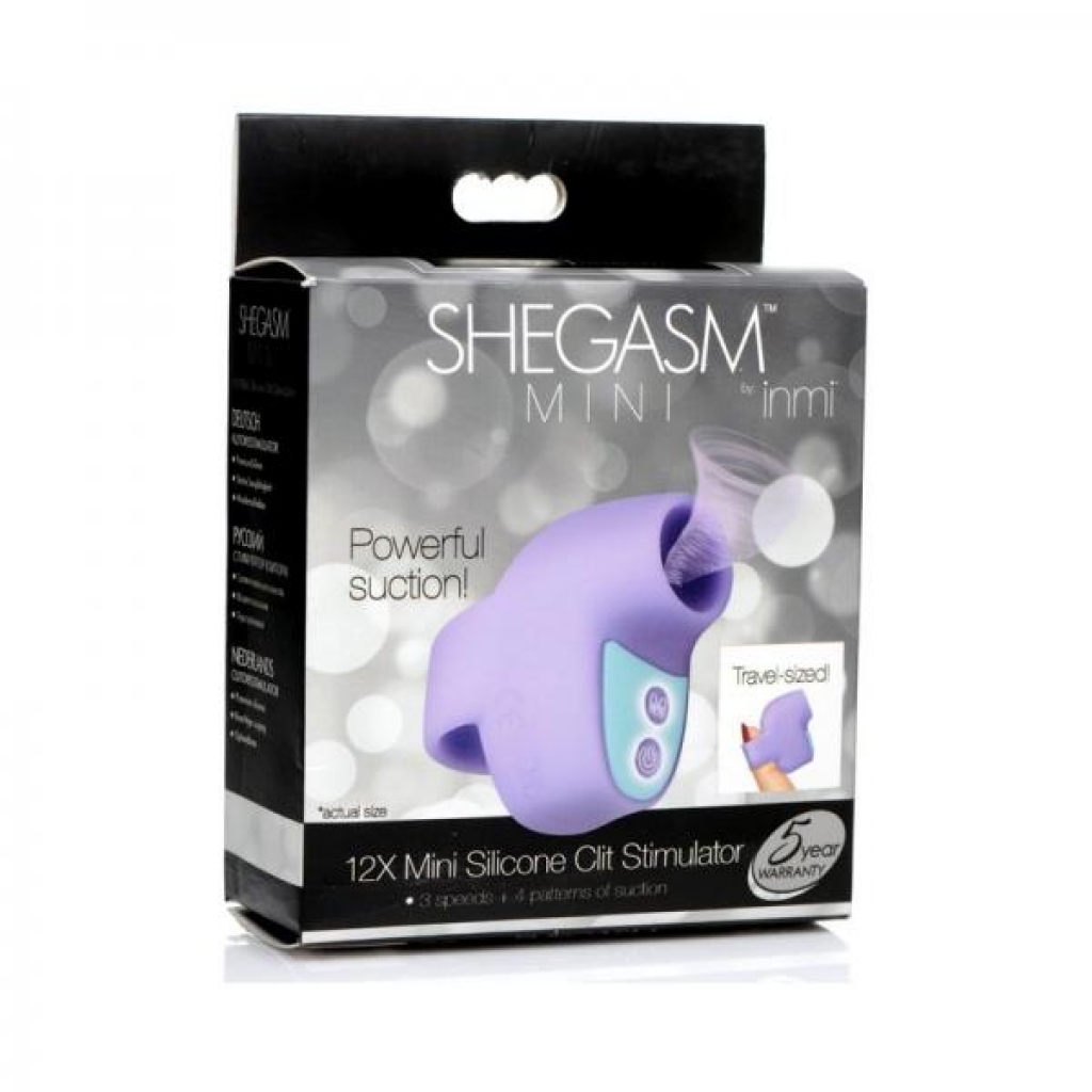 Shegasm Mini 12x Mini Silicone Clit Stimulator - Purple