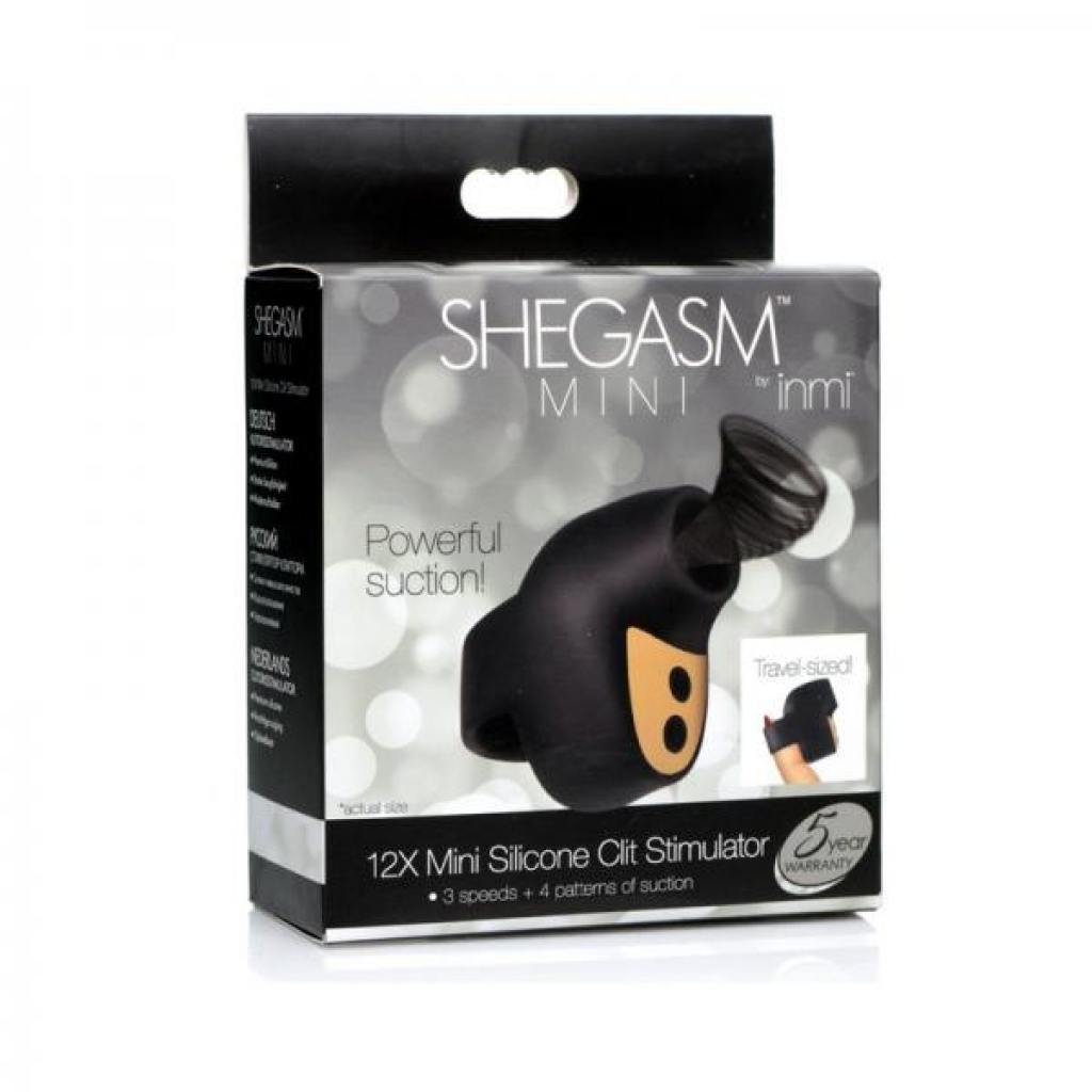 Shegasm Mini Silicone Clit Stimulator - Black