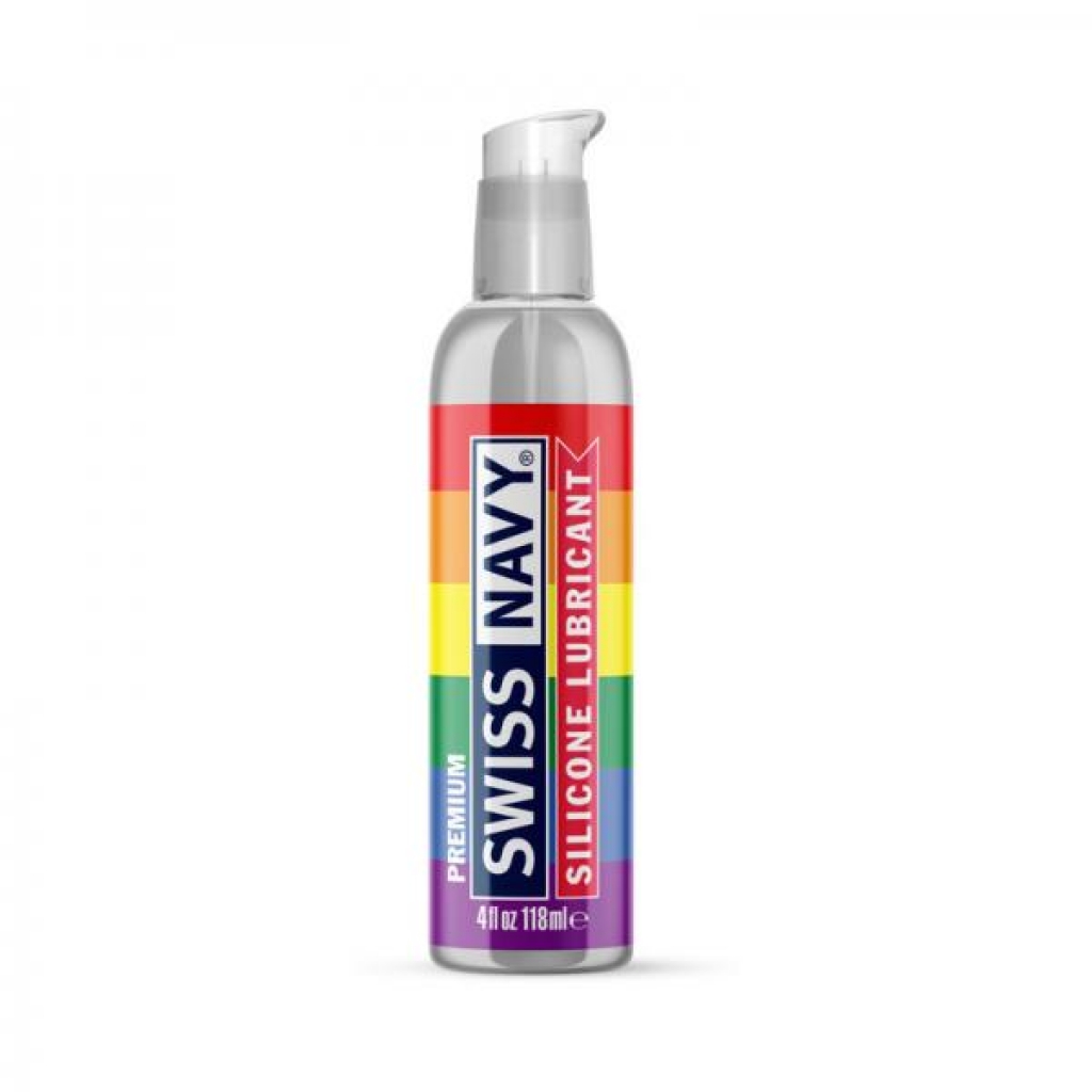 Swiss Navy Premium Silicone Pride Lubricant - 4 Oz