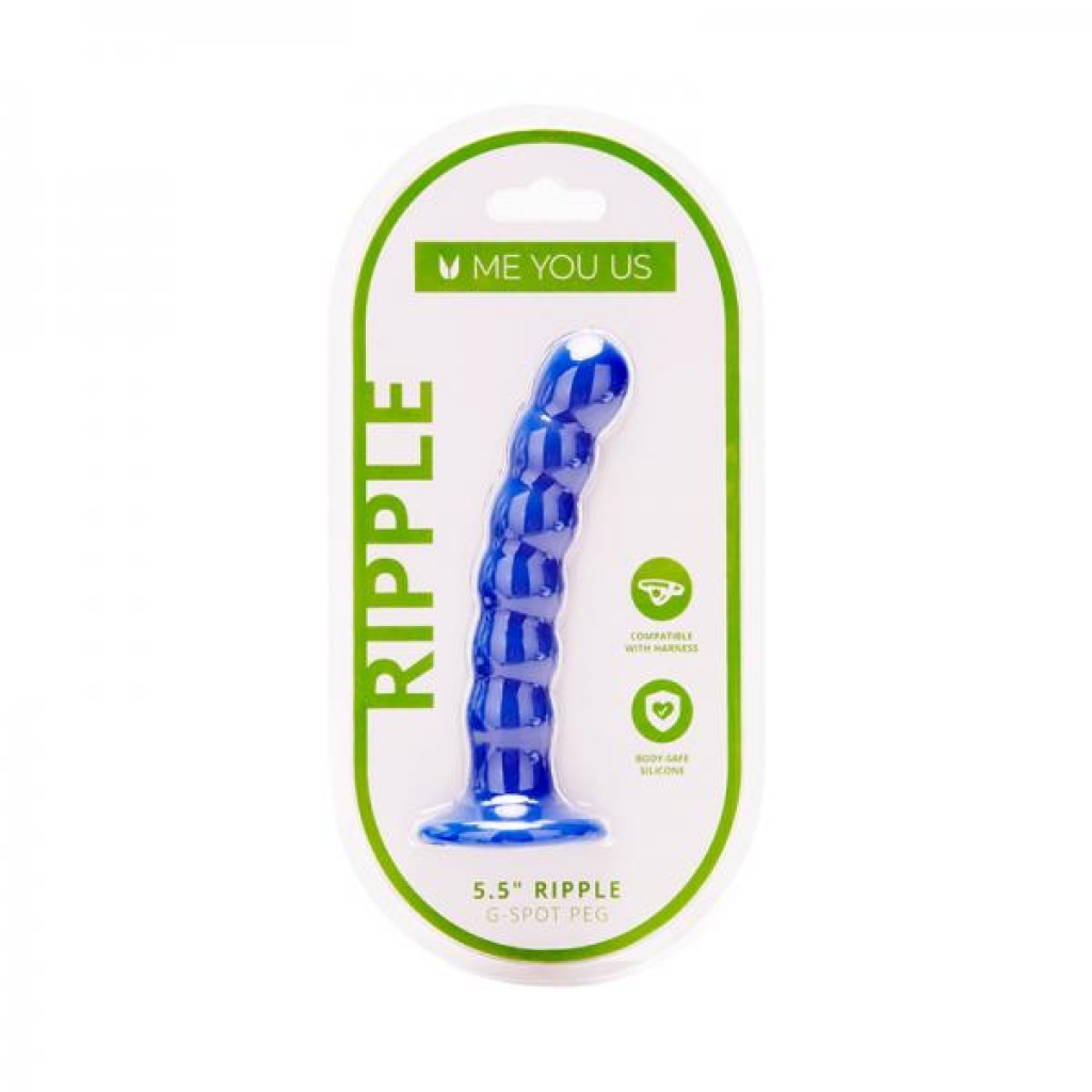 Me You Us 5.5 In. Ripple G-spot Peg - Realistic Dildos & Dongs