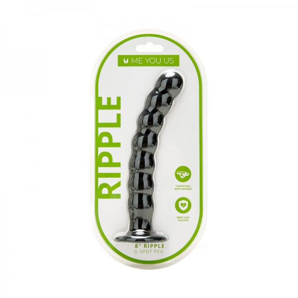 Me You Us 8 In. Ripple G-spot Peg - Realistic Dildos & Dongs