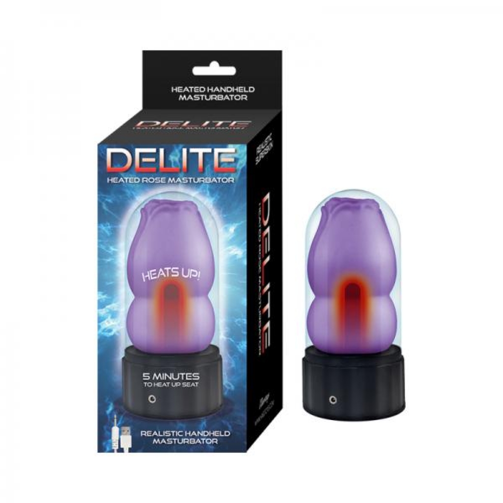 Delite Heated Rose Masturbator Purple - Fleshlight