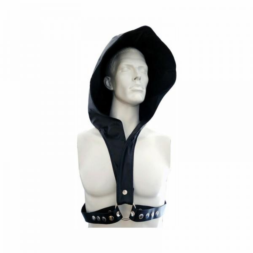 Rouge Leather Hoodie Harness - Black