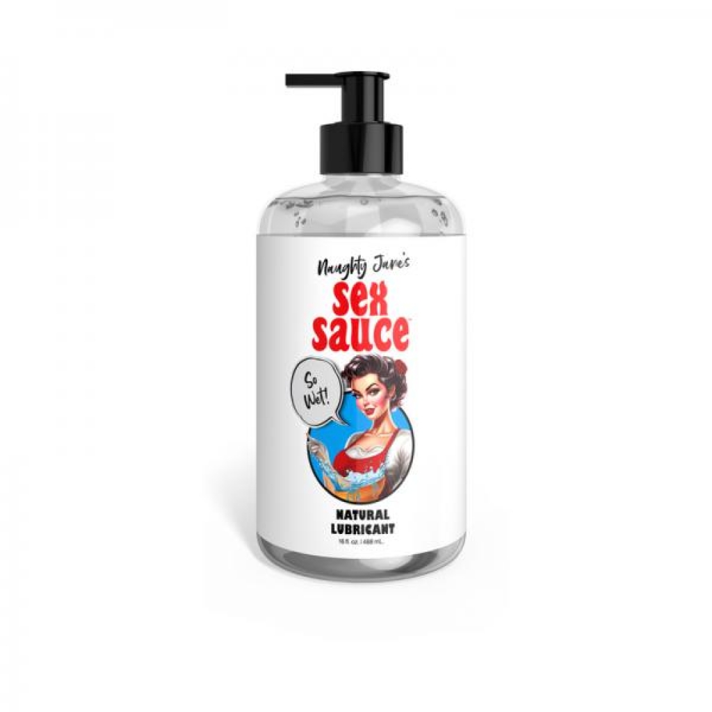 Naughty Jane's Natural Water-Based Lubricant - 16 Oz.