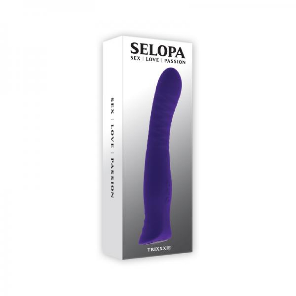 Selopa Trixxxie Rechargeable Vibrator - Silicone Purple