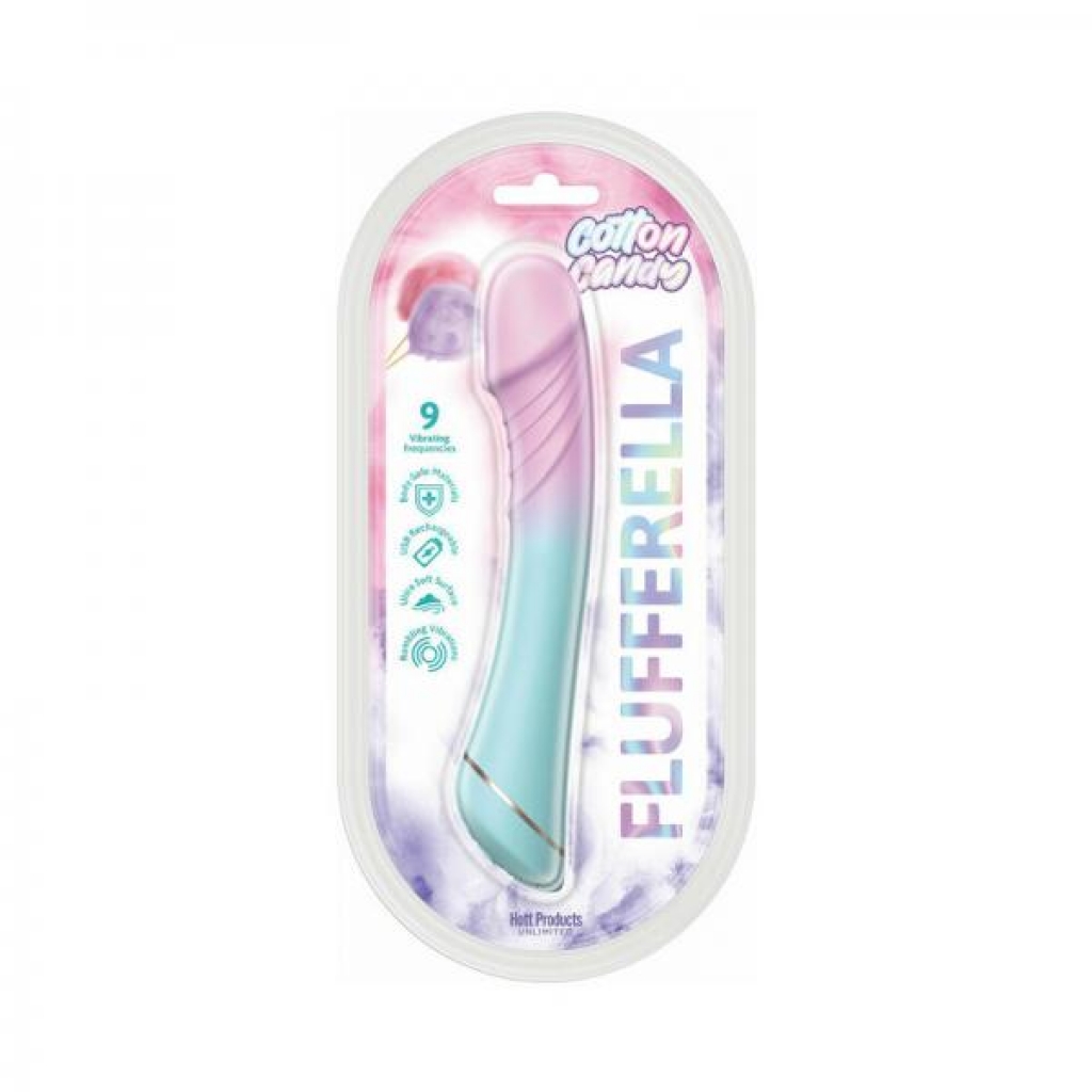 Cotton Candy Flufferella Silicone Vibrator - 9 Frequencies