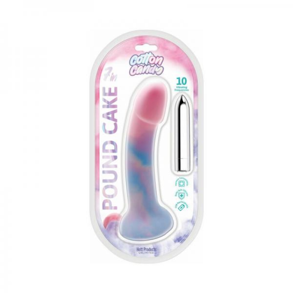 Cotton Candy Silicone Dildo with 10 Frequencies