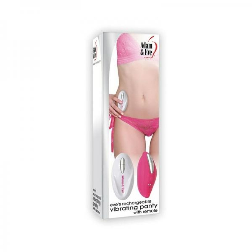 Adam & Eve Eve's Rechargeable Vibrating Panty With Remote - Luxury