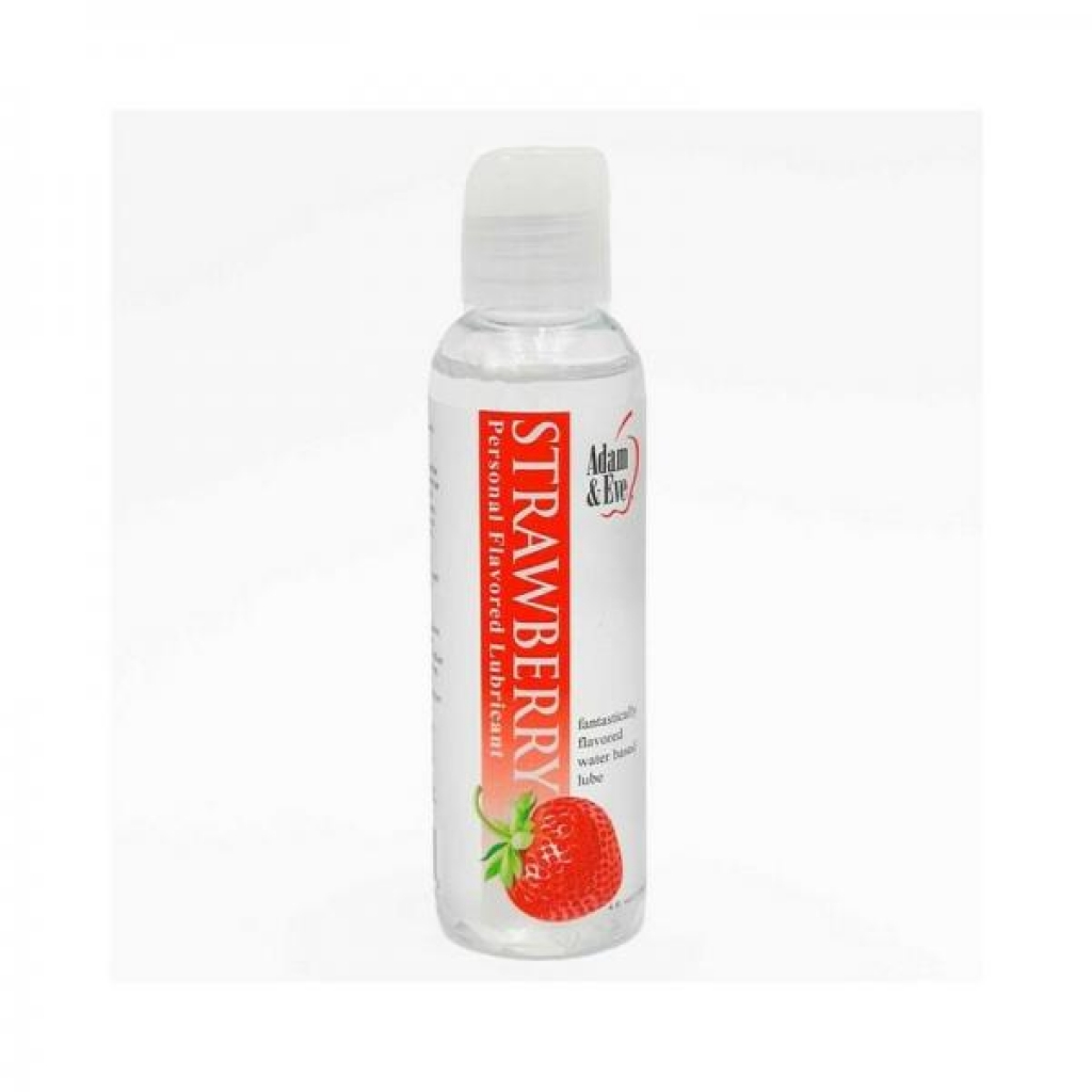 Adam & Eve Flavored Lubricant Strawberry 4 Oz.