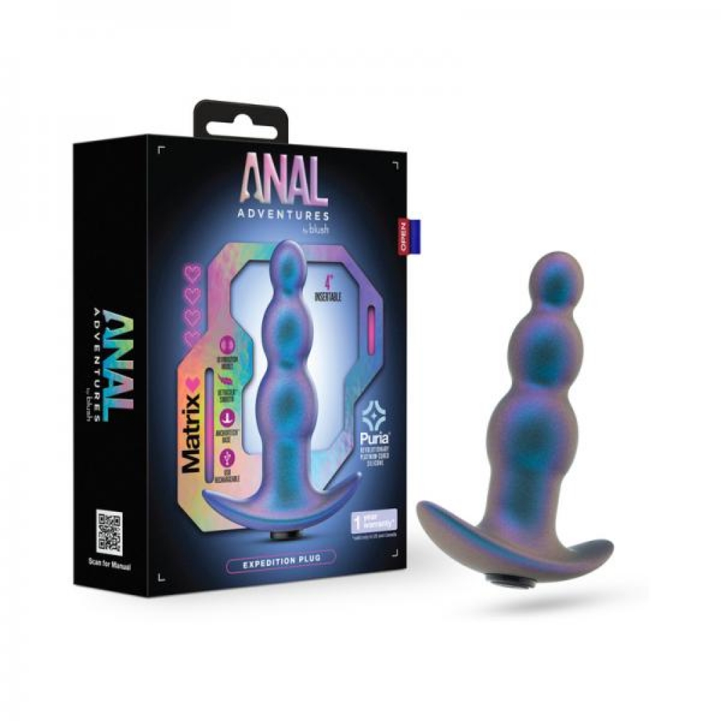 Anal Adventures Matrix Expedition Plug - Lunar Blue