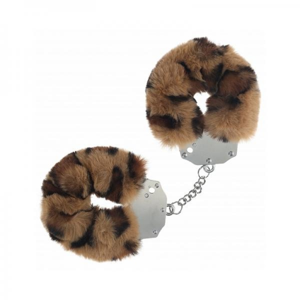 Ouch! Heavy-duty Fluffy Handcuffs - Leopard