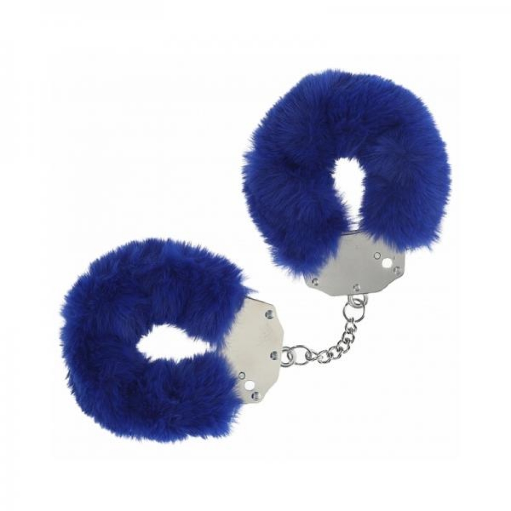 Ouch! Heavy-duty Fluffy Handcuffs Navy