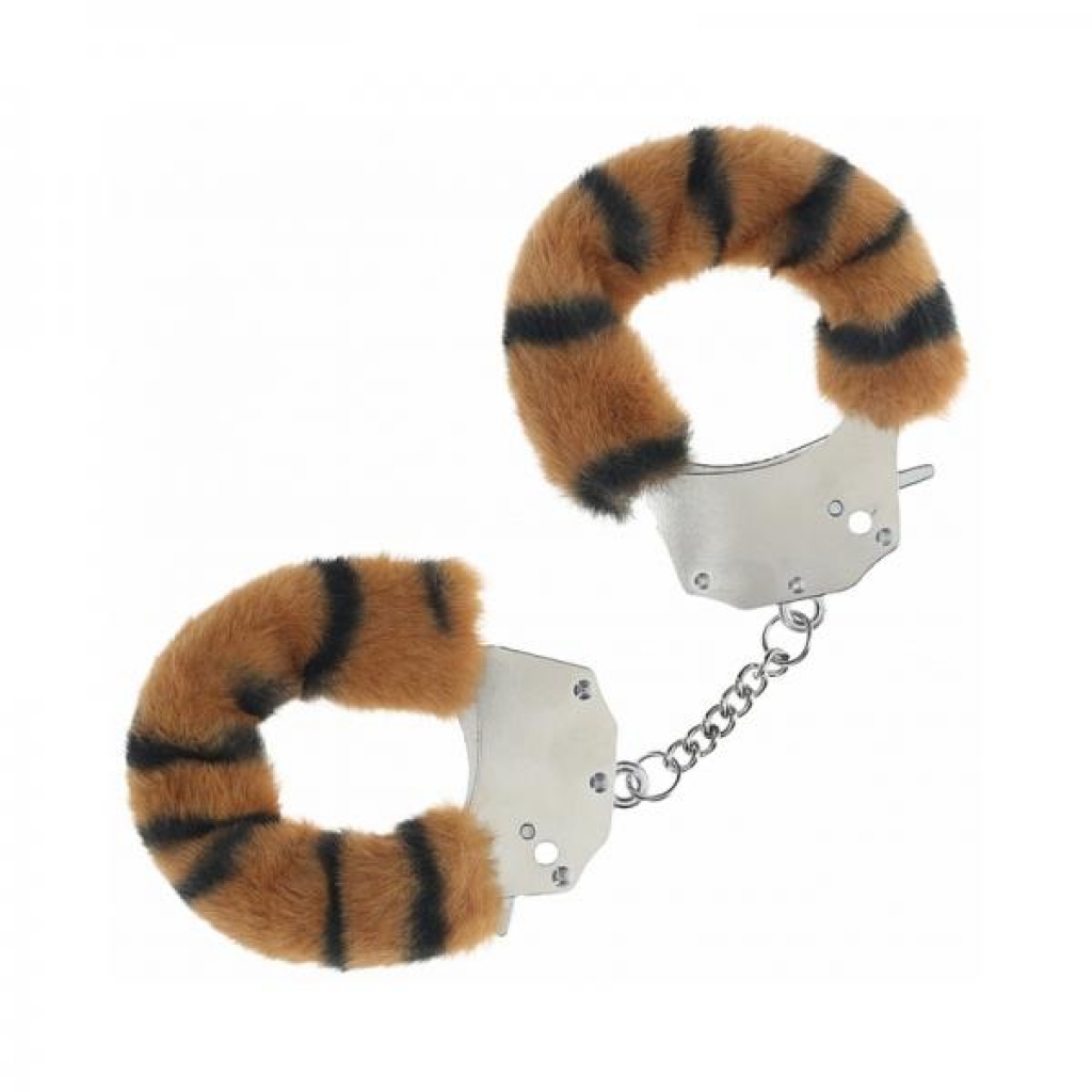 Ouch! Heavy-duty Fluffy Handcuffs - Tiger