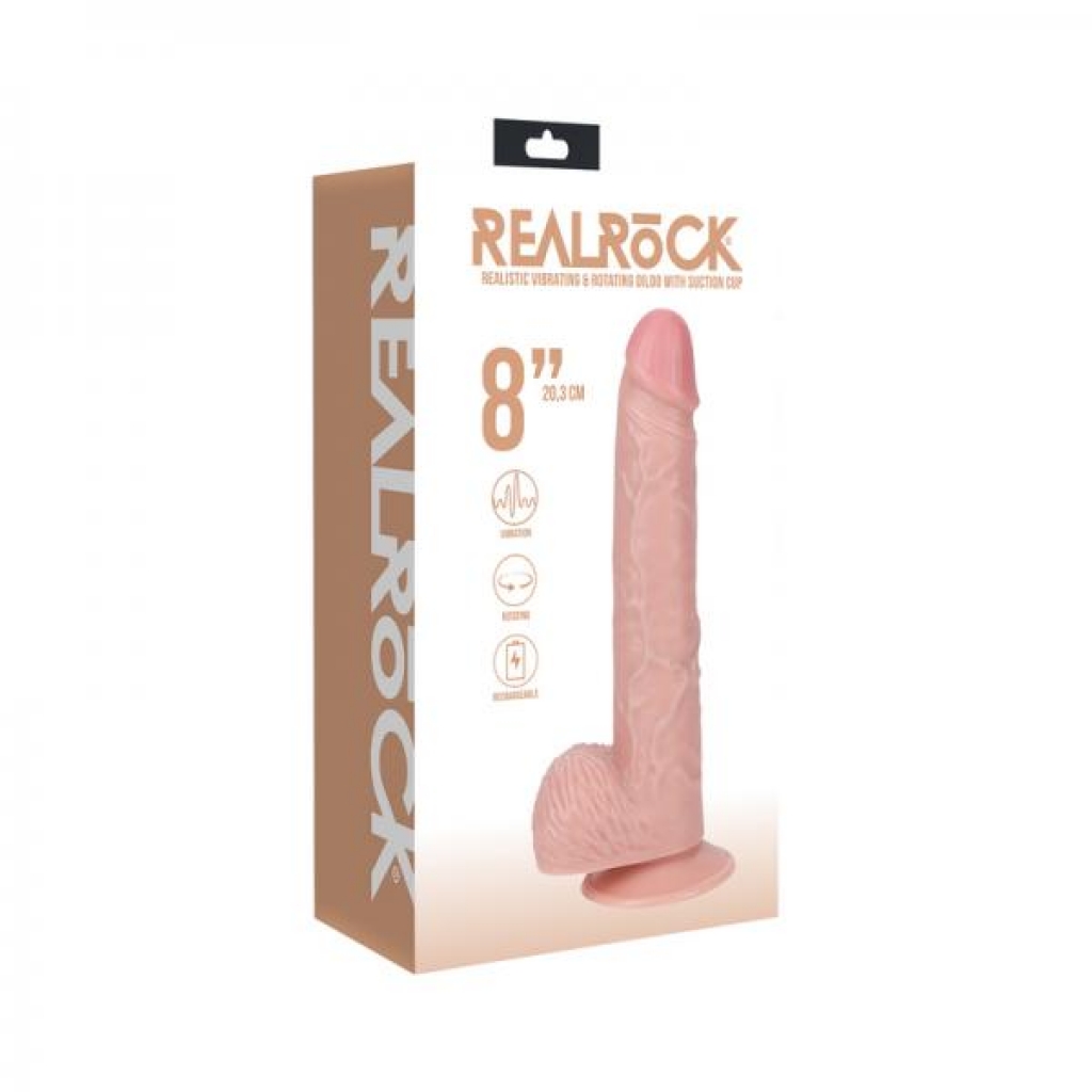 Realrock 8-Inch Vibrating Cock with Balls - Pleasurable Innovation