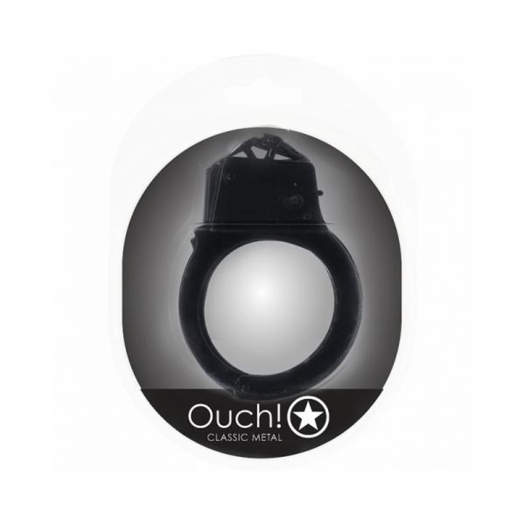 Ouch! Classic Metal Handcuffs Black - Secure Fun