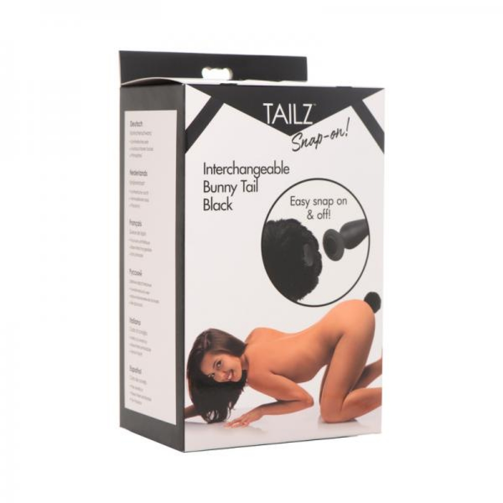 Tailz Snap-on Interchangeable Bunny Tail Black