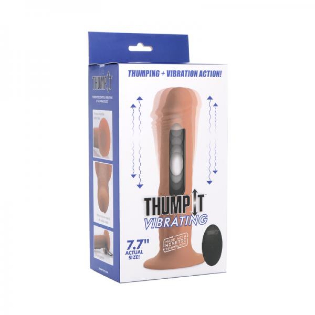 Thump It 7x Remote Vibrating & Thumping Realistic Dildo